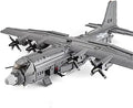 AC-130 Gunship Building Block Set 1713 Pcs WW2 Airplane Construction Model Kit for Adults and Teens Cargo Plane Fighter Jet C