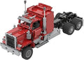 BrickCraftWorks 1447Pcs 1/17 Technology Series Electric RC Engineering Truck Trailer Model Bricks Kit Building Block MOC Set 