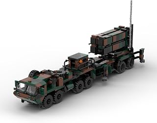 Technic PAC03 Patriot Missile Vehicle Building Kit, Military Armored Series Building Blocks Set (1195PCS)