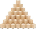 Woodpeckers DIY Wooden Cubes 3-Inch, Pack of 25 Large Unfinished Wood Blocks for Crafts, STEM, Dice, and Building for Stackin