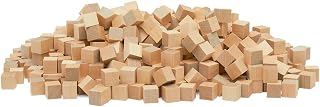 DIY Wooden Cubes 1/2-inch, Pack of 5000 Small Blank Wooden Blocks, Unfinished Wood Blocks for Crafts, STEM, Dice, and Buildin