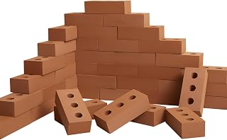 Deekin 30 Pcs Large Foam Brick Building Blocks for Kid, Circle Holes