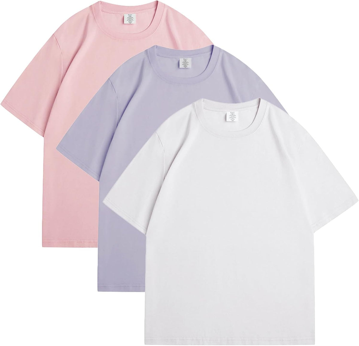 Men's Heavyweight Cotton Oversized Tee - Crew Neck Short Sleeve Loose Fit Basic Top for Everyday Layering - Large (30)