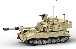 Technic 1/35 M-109 Paladin 155mm Howitzer Building Kit, Military Series Building Blocks Set (1079PCS)