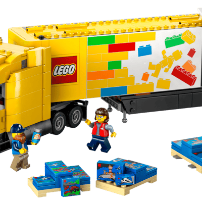Yellow Delivery Truck