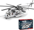 CH-53 Sea Stallion Transport Helicopter Building Blocks Set, MOC Military Aircraft Model Bricks Construction Toy Compatible w