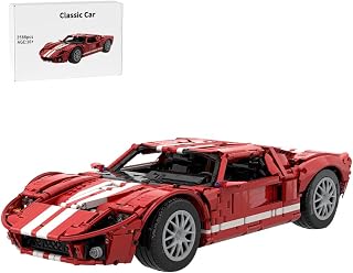 MOC-224910 1/8 Scale Classic Car Building Blocks Set, 2588PCS MOC Sport Racing Car Model, Construction Collection Display Mod