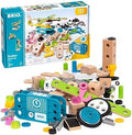 BRIO Builder 34591 - Builder Motor Set - 120 Piece Construction Set STEM Toy with Wood and Plastic Pieces and a Motor for Kid