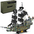 39107 The Flying Dutchman Pirate Ship Building Kit， 2434 PCS Large Pirate Ship Model with Display Stand, Detailed Sailing Shi