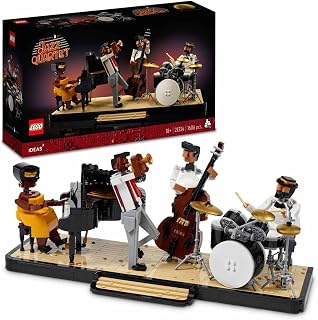 Ideas Jazz Quartet 21334 Building Kit; Build-and-Display Model for Adults with a Passion for Music
