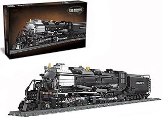 BIGBOY Steam Train Building Kit and Engineering Toy, BIGBOY Locomotive with Track Display Set, Collectible Steam Locomotive D