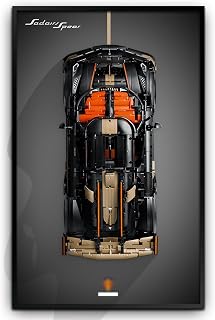 Display Wallboard for LEGO Technic 42232 Koenigsegg Sadair's Spear Megacar,Adult Collectibles Wall Mount for Car(No Car Inclu