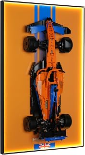 LED Wall Display Board for Lego Technic McLaren 42141 Race Car 10+ Light Modes & Hidden Cable Design Illuminated Wall Mount F