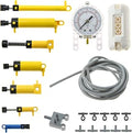 ASTEM 21pcs Pneumatic Technic-Parts Kit Compatible with Lego Pneumatic Cylinders-Air-Pump Pressure Rod Switch Piston Hose Tec