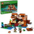 MEOW Minecraft The Frog House Building Toy for Kids, Minecraft Toy Featuring Animals, a Toy Boat and Mob Figures, Gaming Gift