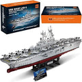 MISINI M7024 US Navy Warship Building Brick Set, 1:300 Military Series Wasp-Class Amphibious Assault Ship, 5220 Pieces Aircra
