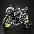 Menbis Narwhals 1987 Piece Motorcycle Building Block Kit, 1:5 Scale MOC Racing Bike Building, buidling Set for Adults and Tee