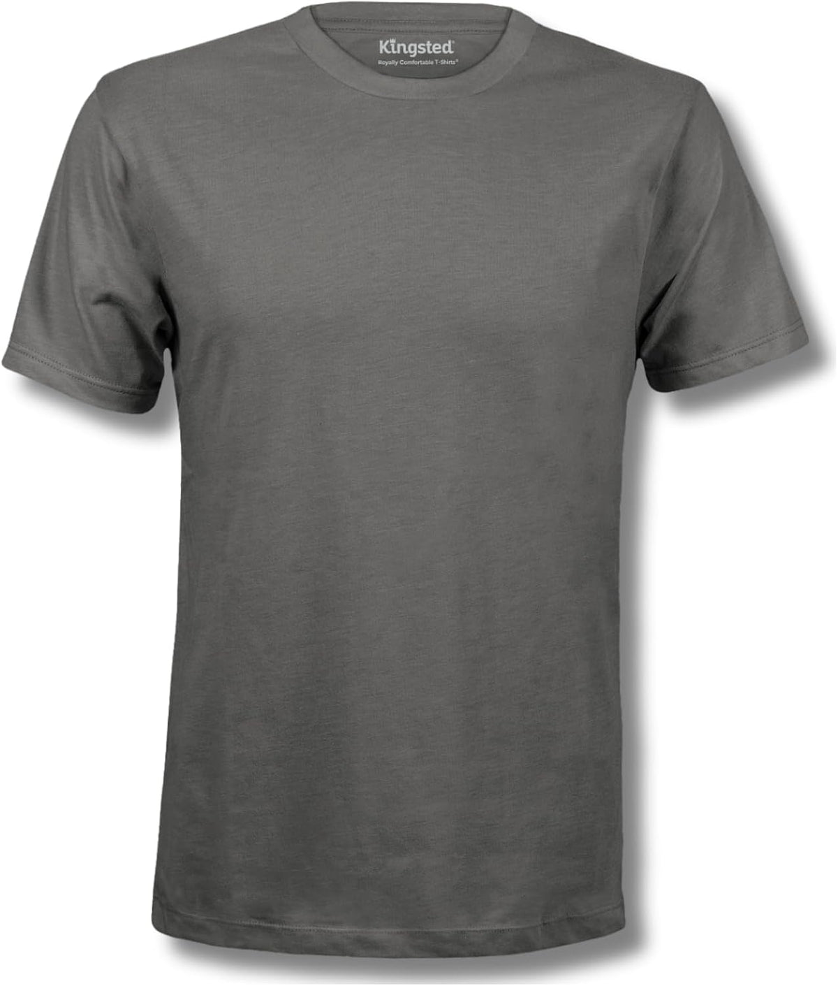 Men's Cotton Blend Classic Fit Tee - Tagless Crew Neck, Lightweight and Shrink Resistant for Everyday Wear - Medium