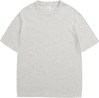 Men's Heavyweight Cotton Oversized Tee - Crew Neck Short Sleeve Loose Fit Basic Top for Everyday Layering - Large (29)