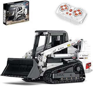 Technology Loader Building Block Set, 2.4G/APP RC Steer Loader Vehicle Construction Toys with Motor, Track Loader Building To