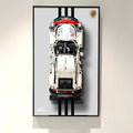 WETCEAOM Display Wallboard Compatible with Lego Technic 911 RSR Race Car 42096 Display, Wall Frame Compatible with Lego Car W