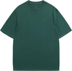 Men's Heavyweight Cotton Oversized Tee - Crew Neck Short Sleeve Loose Fit Basic Top for Everyday Layering - Large (25)