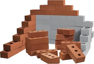 Deekin 30 Pcs Large Foam Brick Building Blocks for Kid, Square Circle Holes