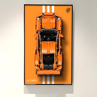 WETCEAOM Display Wallboard Compatible with Lego Technic 911 GT3 RS 42056 Car Wall Display Frame, Gift Ideas Compatible with L