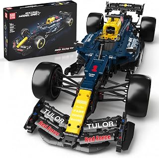 Mould King Racing Car Building Sets, MOC 1:8 Collectible Set for Adults, Race Car with Realistic Details & Display Model for 