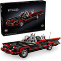 MEOW DC Batman: The Classic TV Series Batmobile, DC Collectible Car, Building Set Inspired by the 1966 Television Show’s Clas