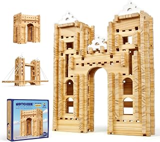 Jovi-mindly Notchies 301PCS Wooden Building Blocks Set Construction Toy