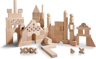 HABA Extra Large Wooden Building Blocks 102 Piece Set: Open-Ended Stacking Toys, Toddler Blocks, and Wooden Toys Made in Germ