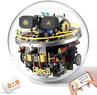 Transparent Spherical Robot Building Block Kit STEM Toys for Kids