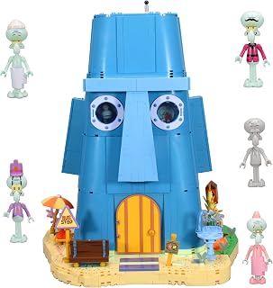 ROLOSO Toy Building Brick Blocks Toys Sets Display Box kit Action Figures Pineapple House Patrick Stone Star Home for Boys an