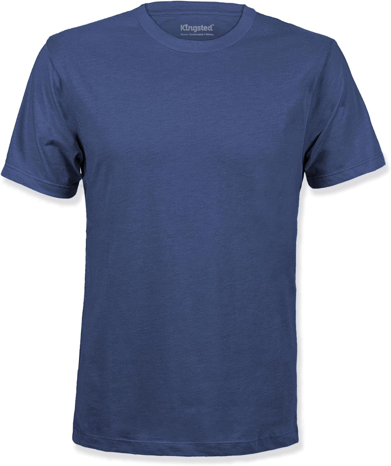 Men's Cotton Blend Classic Fit Tee - Tagless Crew Neck, Lightweight and Shrink Resistant for Everyday Wear - Medium