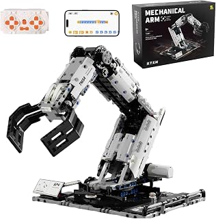 Robotic Arm Building Blocks Set, Programmable Stem Toys for Ages 8-13, Technic Coding Robot Toys for Kidults, 1029 Pcs Educat