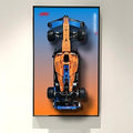 Display Frame Compatible with Lego 42141 Technic McLaren F1,Building Blocks Display Wall Mount Compatible with Lego Car - Ide