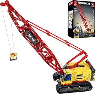 Reobrix Crawler Crane Building Set for Adults, Technical Construction Vehicles Crane Model with APP&Remote Control 22006,Coll