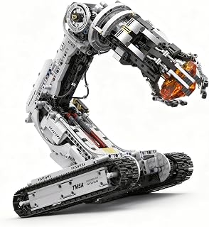 UNCLE BRICK Technical Tracked Robot Arm Building Block Kits,STEM Educational Toys,Upgraded Version Remote & APP Controlled,Se