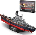 USS Iowa (BB‑61) Battleship Naval Building Block Set, 2198 PCS
