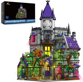 JMBricklayer Medieval Castle House Building Set for Adults, Ideas House Model Toy Construction Set with LED Lights, Medieval 