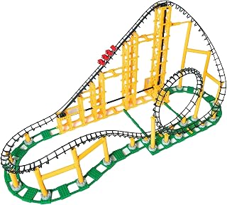 CDX Blocks: Sidewinder - 825 Pieces, Building Brick Set, Gravity Powered Looping Coaster Model, Promotes STEM Learning