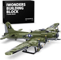 B-17 Flying Fortress Bomber Building Blocks, Large WW2 Military Airplane