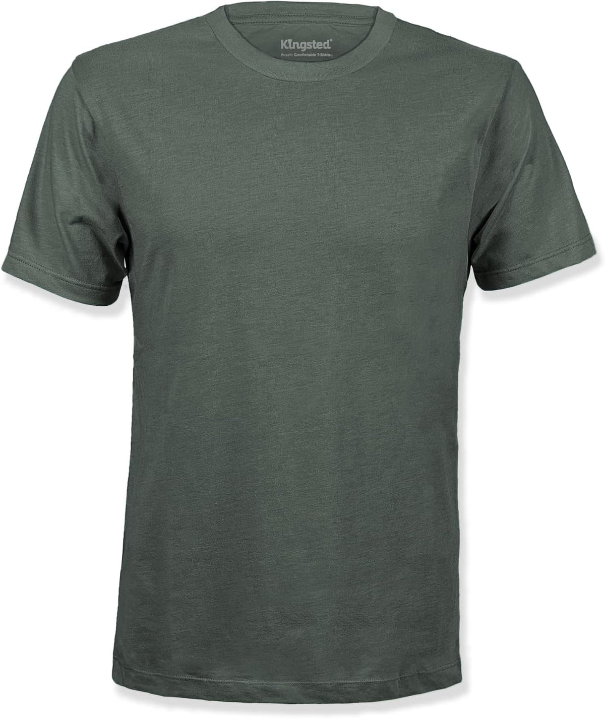 Men's Cotton Blend Classic Fit Tee - Tagless Crew Neck, Lightweight and Shrink Resistant for Everyday Wear - Medium