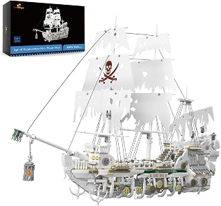 JMBricklayer Pirate Ship Building Sets for Adult 40115, Styx Ghost Ship Toy Big Pirate Ship Model Construction Set to Build, 