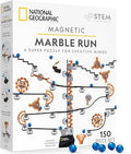 National Geographic Magnetic Marble Run 150-Piece Building Set for Kids