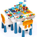 arscniek Toddler Activity Table & Chairs Set, 7-in-1 Kids Desk for Age 3-7