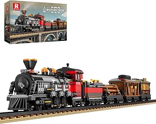 Reobrix Norfolk and Western 578 Train Building Set Steam Locomotive Model
