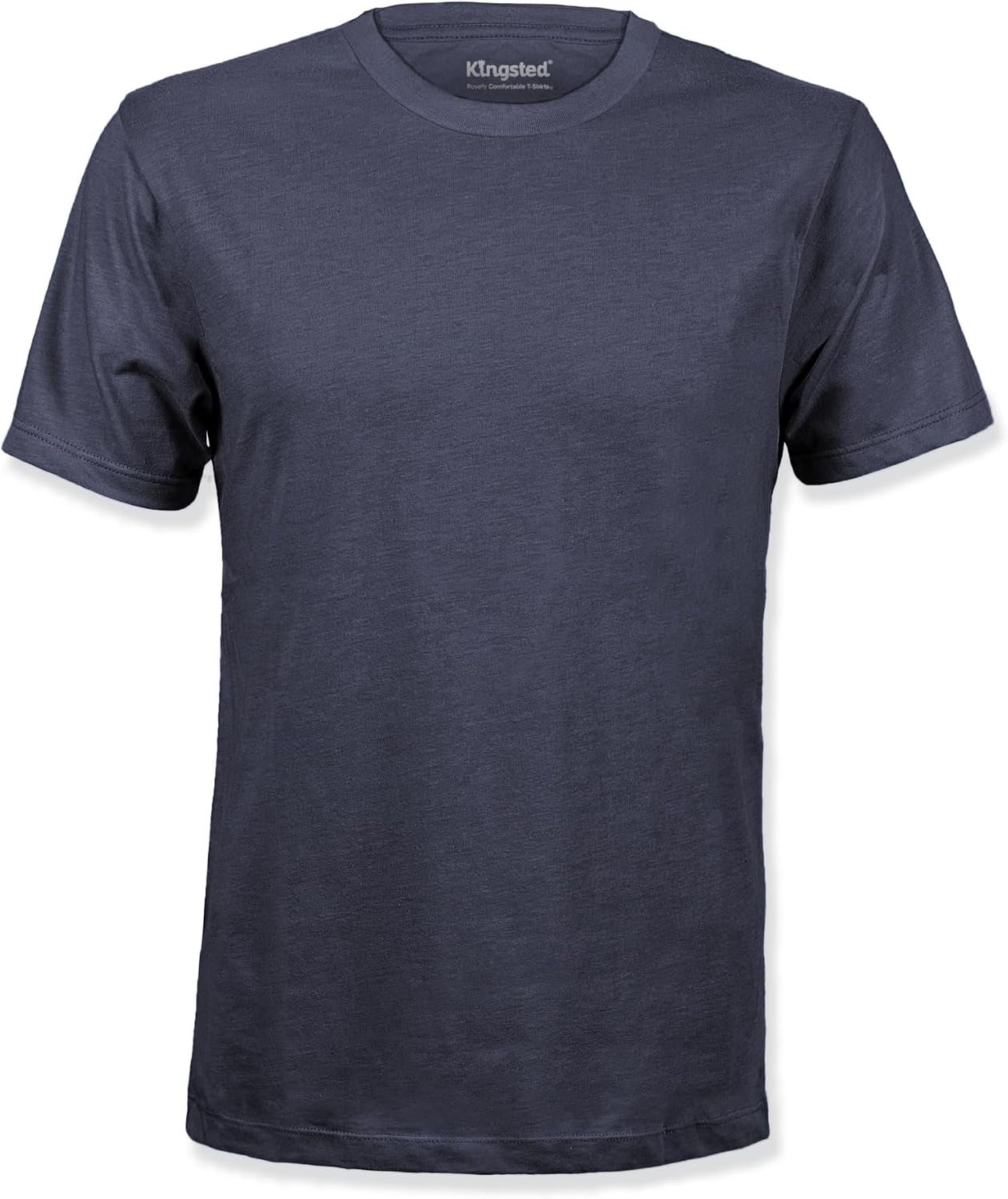 Men's Cotton Blend Classic Fit Tee - Tagless Crew Neck, Lightweight and Shrink Resistant for Everyday Wear - Small