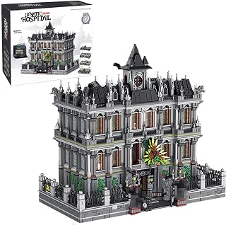 Lunatic Hospital - Building Blocks,7537 PCS Gothic Model Toy for Adults